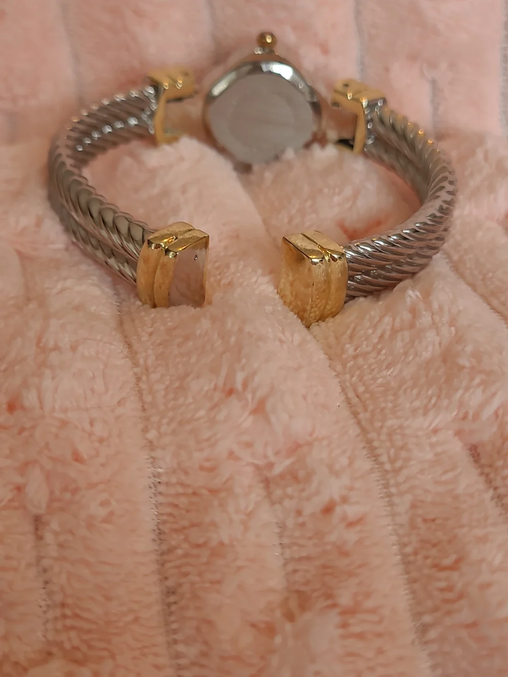 Gold & Silver Crystal-Trim Women’s Quartz Watch